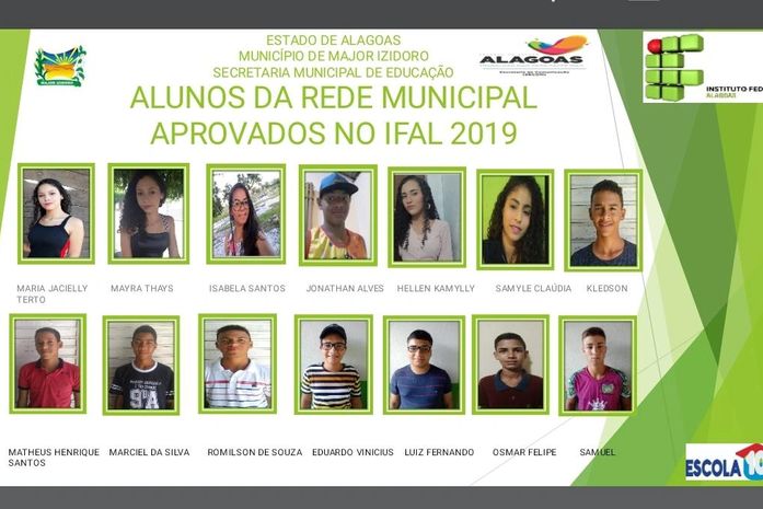 Prefeita de Major Izidoro, Santana Mariano parabeniza alunos da Rede Municipal de Educação