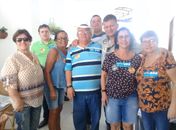 Marcos Madeira entre  Raimundo e Verônica Melo, além de família e lideranças