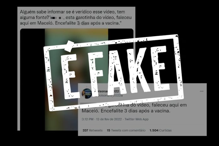 É falso que criança de Maceió morreu após tomar vacina contra Covid-19