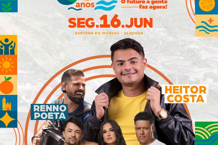 Prefeitura de Santana do Mundaú anuncia shows artísticos da festa de Emancipação Política