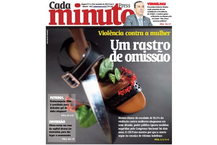 Capa da Edição nº 109 do jornal CadaMinuto Press