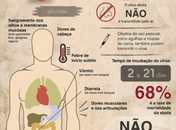 Segundo exame descarta suspeita de ebola no Brasil