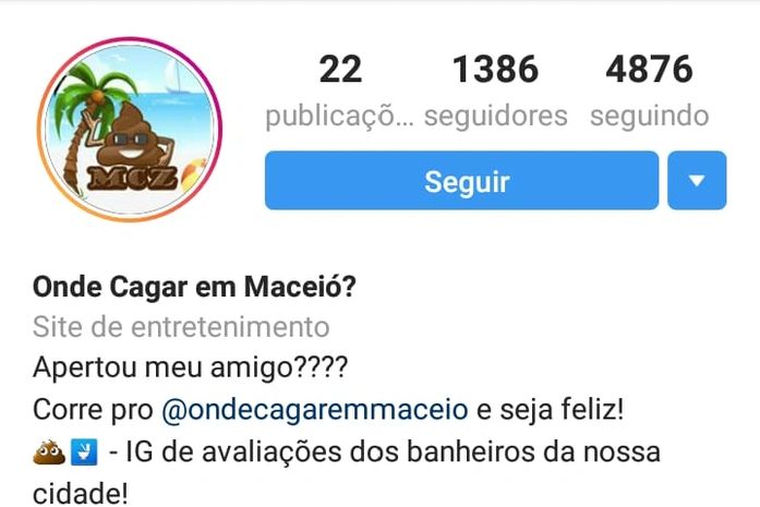 Página "Onde Cagar em Maceió?"