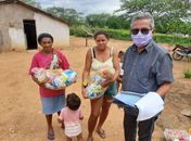 Secretaria de Ação Social de Major Isidoro entrega mais 1.400 cestas básicas para famílias carentes