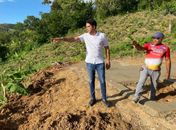 Prefeito de Santana do Mundaú acompanha obras de ampliação do sistema de abastecimento de água na Munguba
