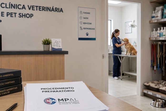Clínica veterinária e pet shop