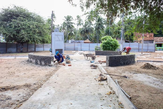 Prefeitura de Coruripe inicia reforma da Praça da Lagoa do Pau