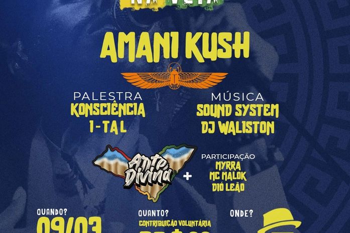 Projeto Reggae na Veia promove tarde de música, cultura e conscientização neste domingo (09/03)