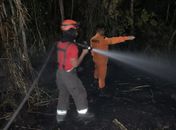 Fiação elétrica de barraca de lanches provoca incêndio às margens da Serra da Barriga  