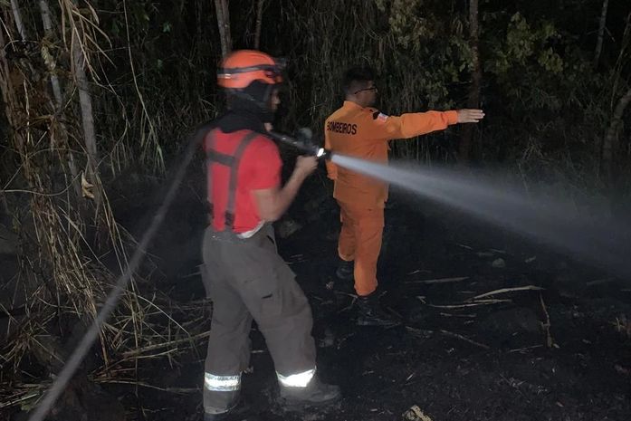 Fiação elétrica de barraca de lanches provoca incêndio às margens da Serra da Barriga  