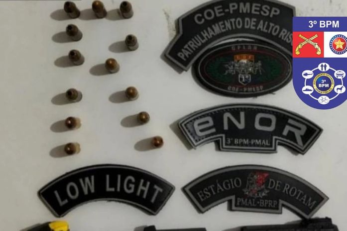 Arma de fogo foi apreendida pela polícia