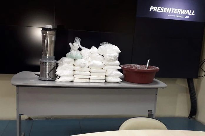 Droga foi apreendida durante uma operação integrada