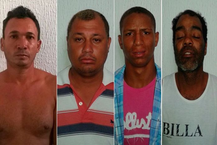 Cícero da Silva, Carlos Antônio Monteiro Mendonça, Amilton Jameli de Melo Oliveira e Cícero Miguel da Silva