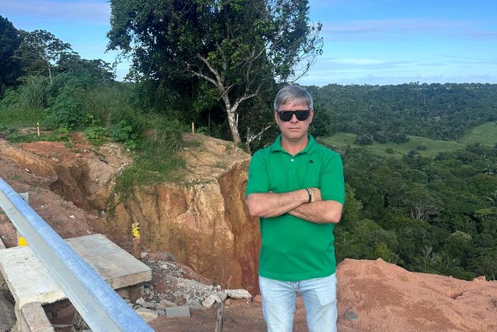 Cabo Bebeto cobra solução urgente para voçoroca em Rio Largo e critica omissão do poder público
