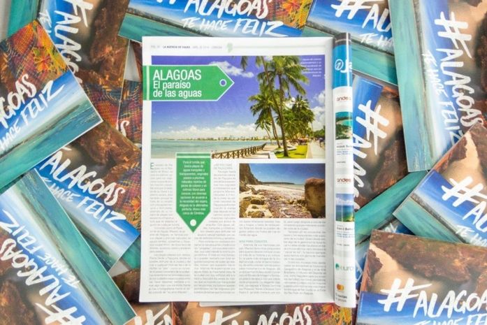 Praias de Alagoas estampam capa de revista argentina