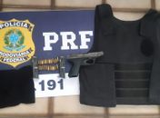 PRF prende quatro pessoas por porte ilegal de arma de fogo e crime ambiental durante fiscalizações em Alagoas