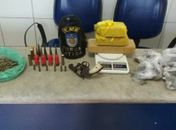 Três homens são presos com arma, munições e maconha no Clima Bom