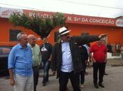 Senador Benedito de Lira e o  prefeito de Rio Largo, Gilberto Gonçalves