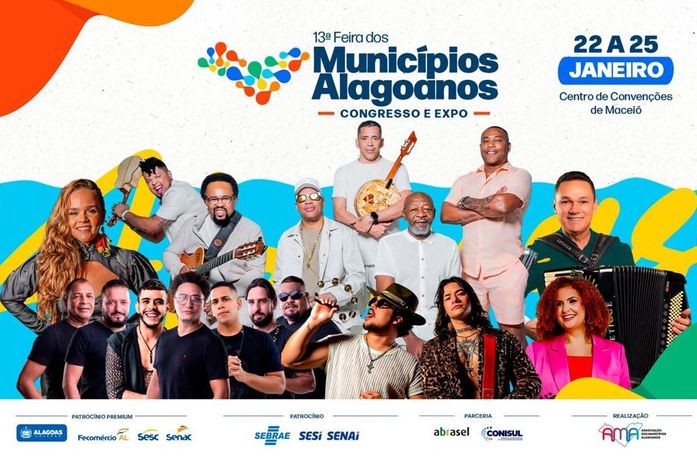 Feira dos Municípios 2026 confirma atrações culturais com forró, rock, samba e maracatu