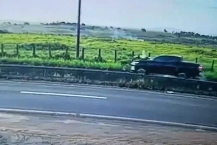 Atropelamento foi registrado por câmeras de videomonitoramento