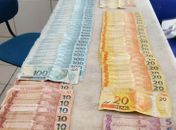 Quantia apreendida com a adolescente