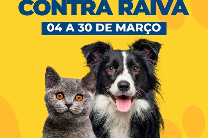 Campanha de Vacinação Antirrábica inicia neste sábado (4) em Palmeira