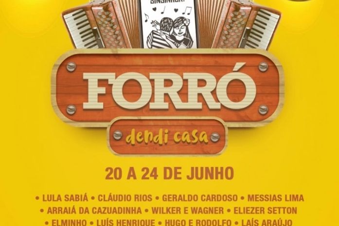 Cultura realiza o Forró Dendi Casa em comemoração aos festejos juninos