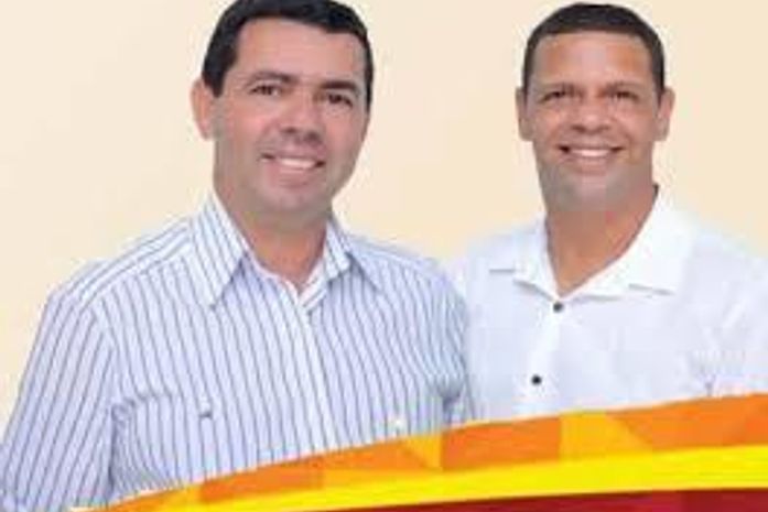 Prefeito de Craíbas, Ediel Leite, e Vice - prefeito, Neto Pedro.