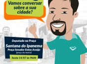 Ação Deputado na Praça chega em Santana do Ipanema
