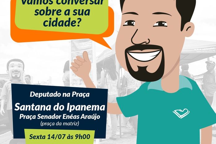 Ação Deputado na Praça chega em Santana do Ipanema