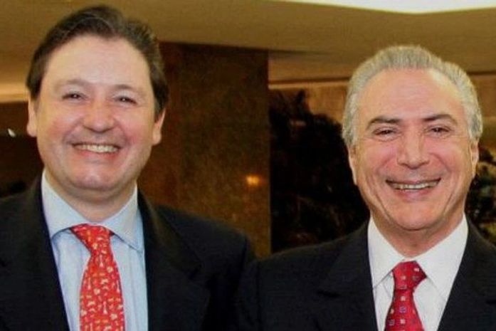 Rodrigo Rocha Loures e Michel Temer