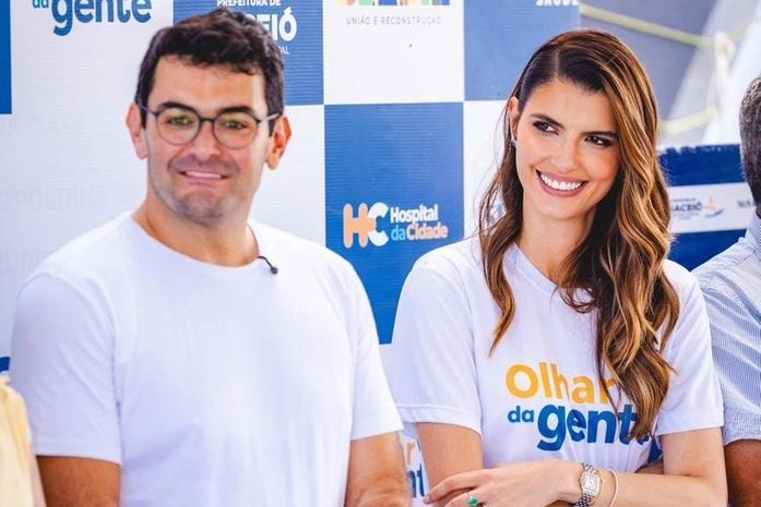 Ao lado do prefeito André, Marina Cândia leva 200 cirurgias de catarata para a população de Mar Vermelho