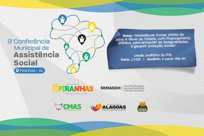 Prefeitura de Piranhas realiza 9ª Conferência Municipal de Assistência Social nesta terça-feira (17)
