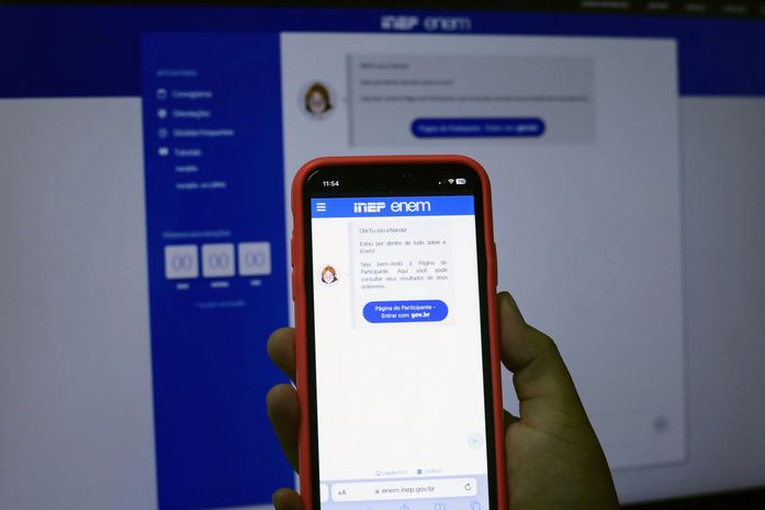 Para se inscrever, os estudantes deverão acessar a página do Participante no site oficial do Inep