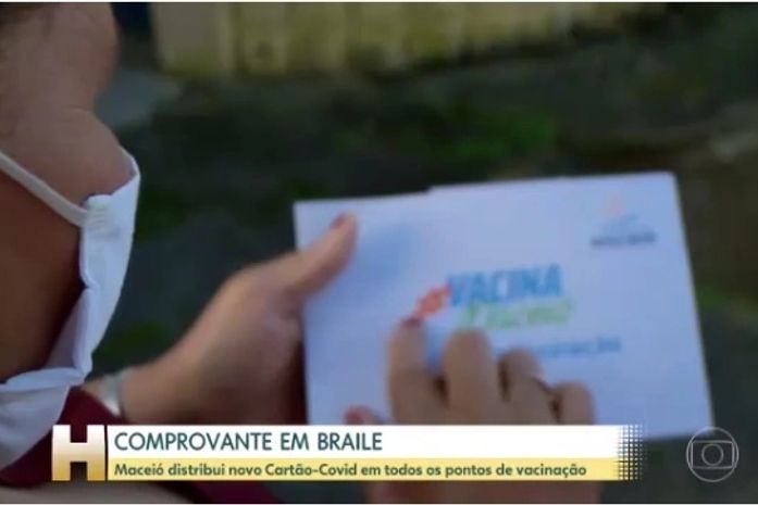 Edição do Jornal Hoje destaca pioneirismo de Maceió ao criar o cartão em braile