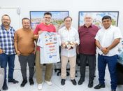 Prefeito Luciano recebe visita do tetracampeão mundial Ricardo Rocha