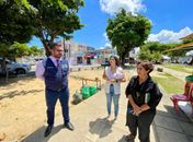 Leonardo Dias comemora projeto de reforma de praça na Gruta