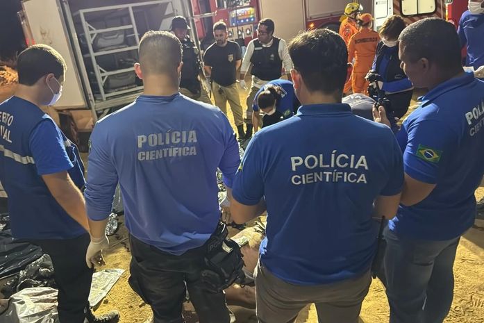 Polícia Científica realiza força-tarefa para liberar corpos de vítimas de acidente na Serra da Barriga