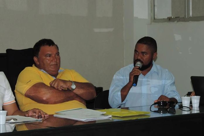 Francisco Luiz e Franciney Joaquim, presidente e vice, respectivamente, do time do Coruripe.