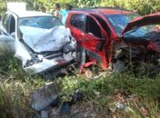 Duas pessoas ficam feridas em colisão na AL 215 em Marechal Deodoro