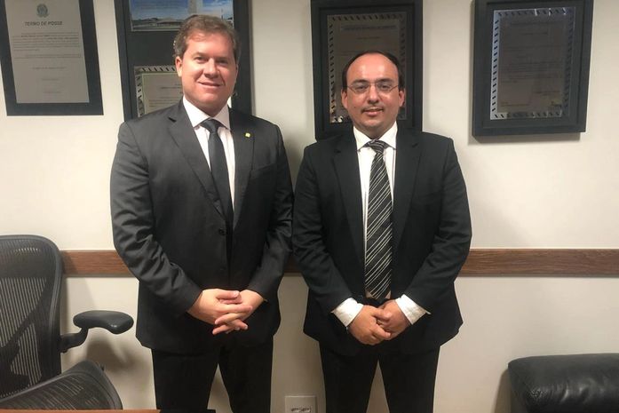 Leandro Silva com Marx Beltrão