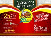 Boteco dos 20 anos da Turma da Rolinha acontece dia 25, no Altomang