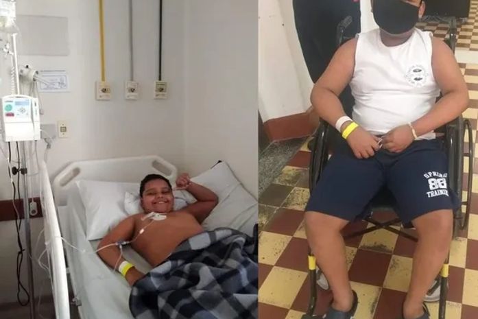 Criança de 10 anos vence câncer raro em quatro partes do corpo
