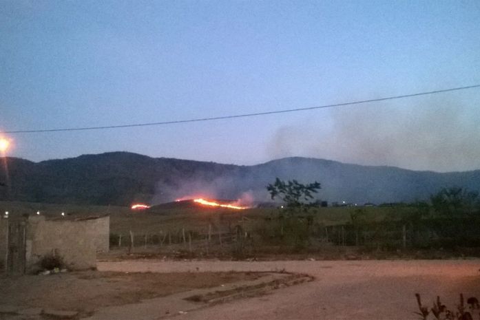 Incêndio na Mata dos Frios