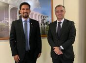 Com ministro da Justiça, Rodrigo Cunha fala de delegacia de combate à corrupção em AL e equipamento da Guarda Municipal de Maceió