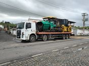 Máquinas começam a chegar em Palmeira para iniciar 1ª etapa da recomposição asfaltaltica