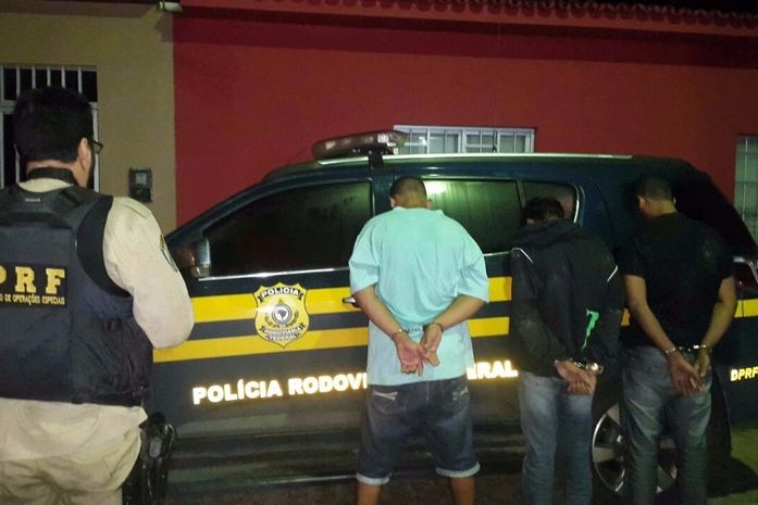Três homens foram presos pela PRF na BR-316
