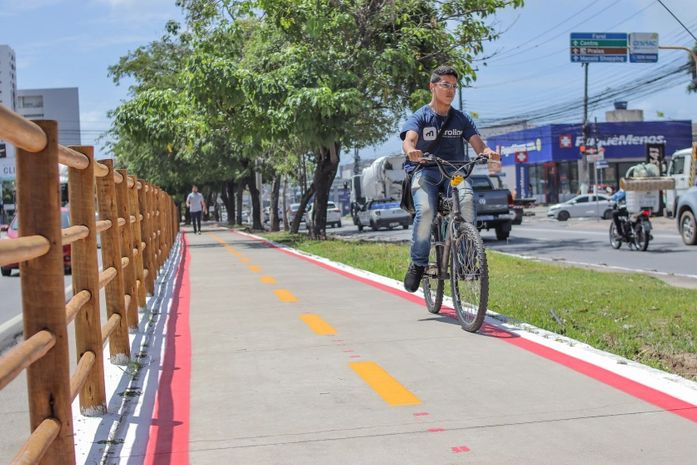 Prefeitura de Maceió inicia sinalização horizontal; ciclovia vai da Praça Centenário até o bairro Canaã