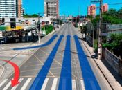 Avenida Gustavo Paiva ganha novo trecho com mão única sentido Centro