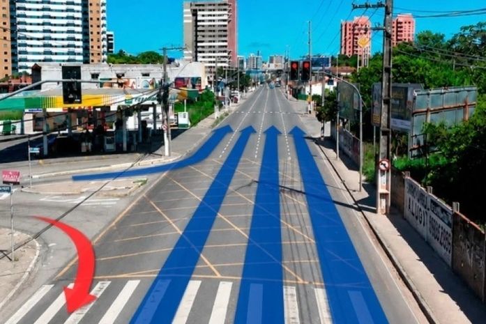 Avenida Gustavo Paiva ganha novo trecho com mão única sentido Centro